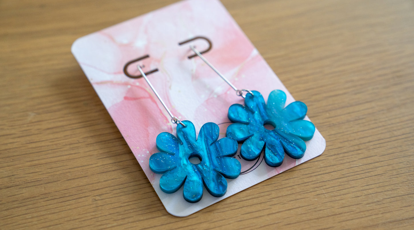 Marbled Blue Flowers