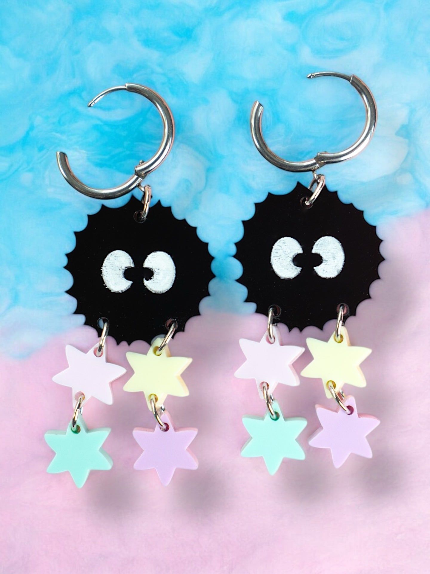 Fuzzy Soot Earrings