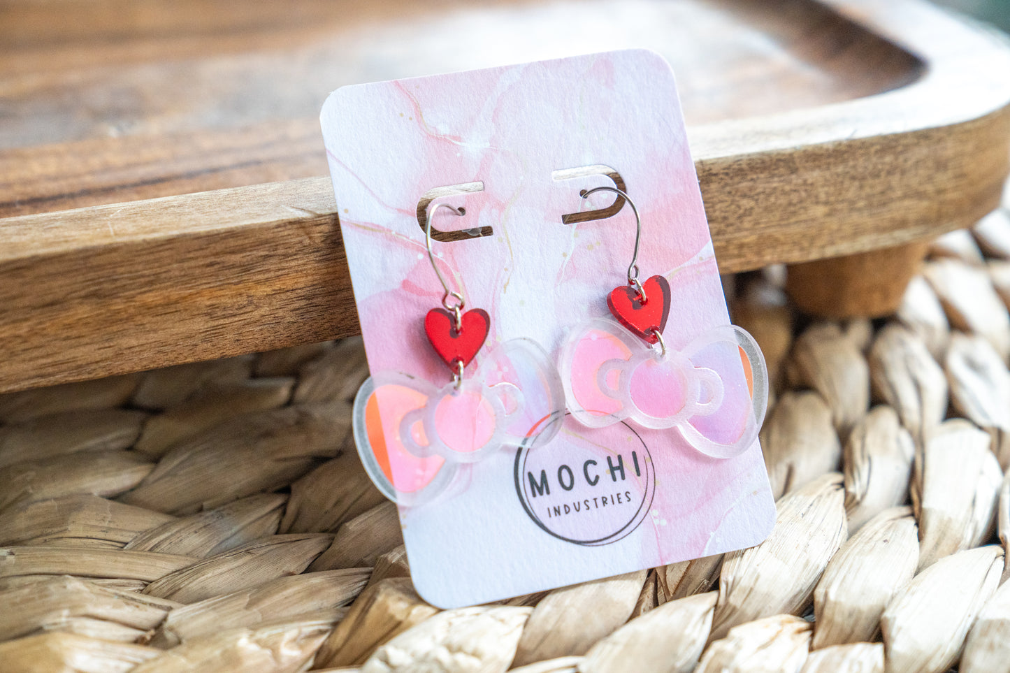 Kitty Bow Dangles