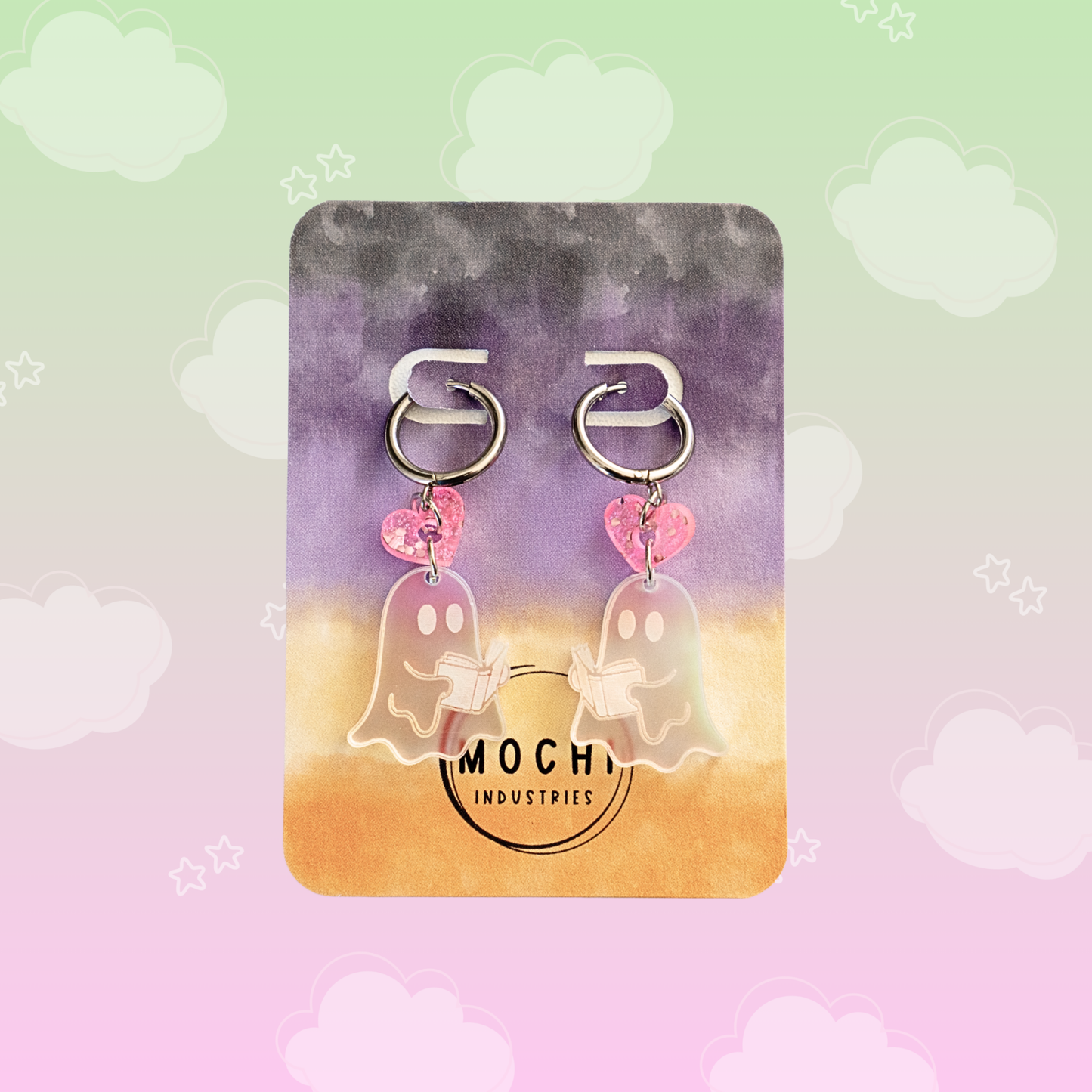 Reading Ghost Earrings
