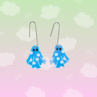 Iridescent Ghost Earrings