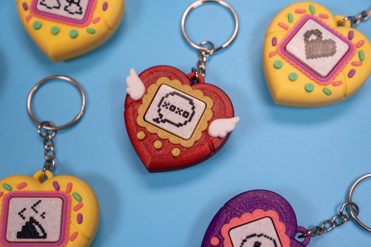 Mystery Heart Clicker Keychain