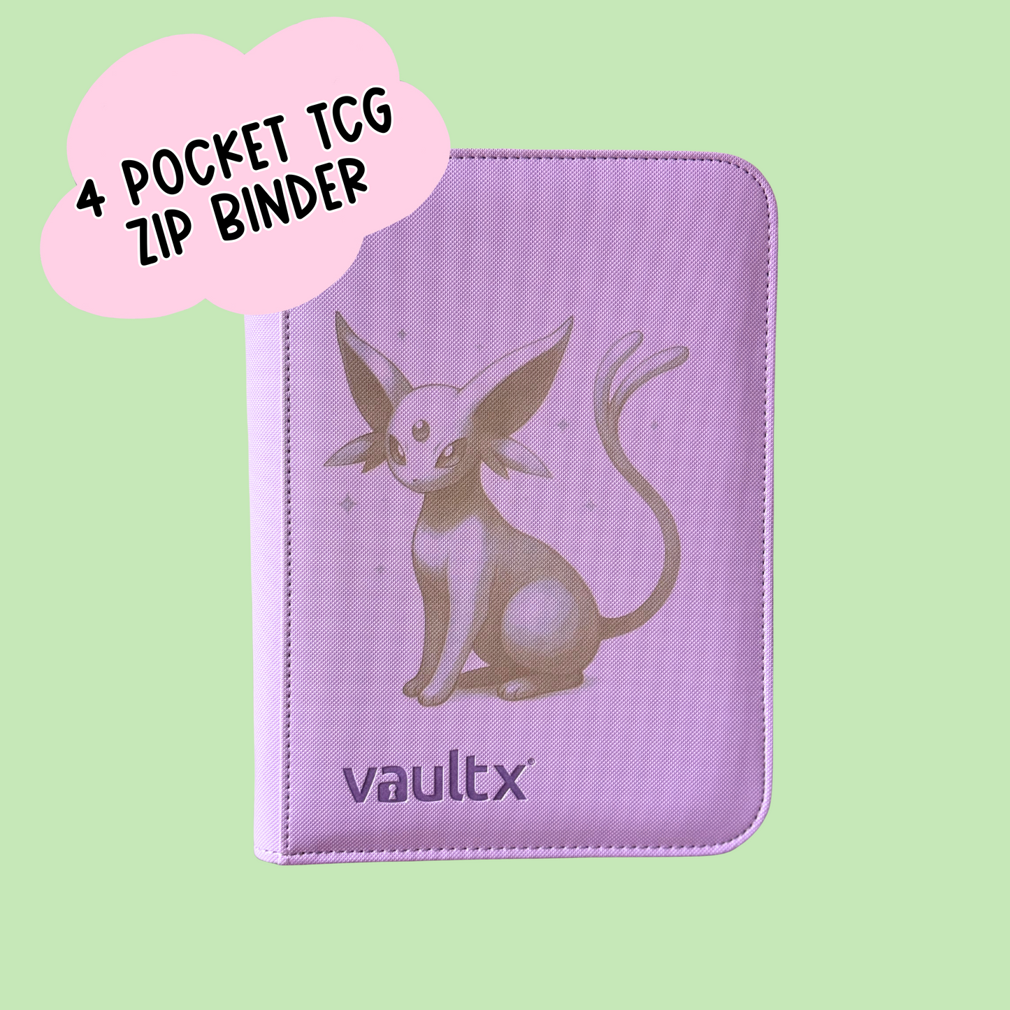 Psychic Themed 4-Pocket Trading Card Binder