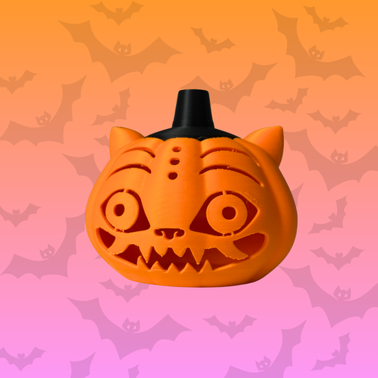 Tealight Tiger 3D Printed Pumpkin
