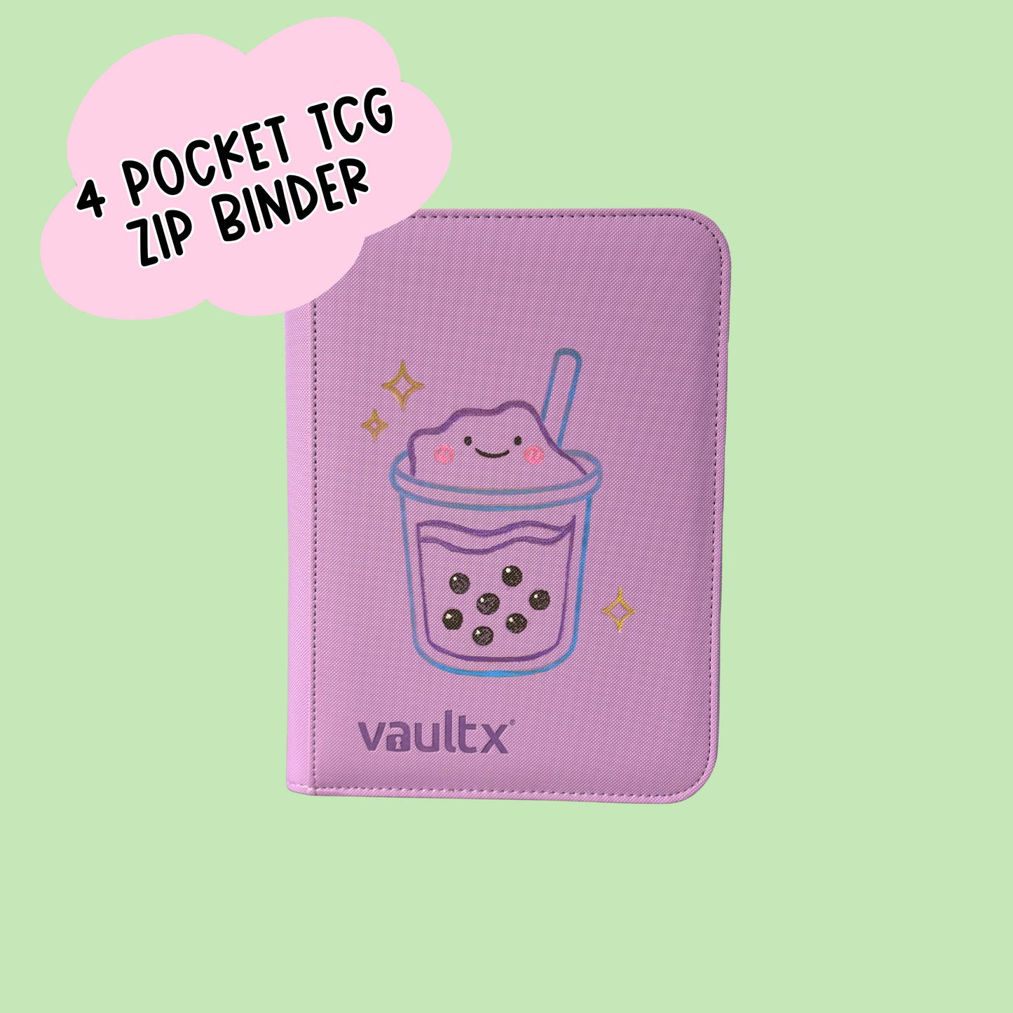 Hand Painted 4-Pocket Boba TCG Binder
