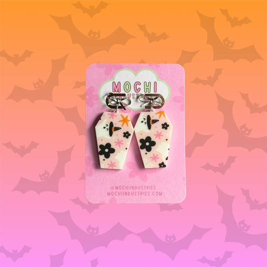 Kawaii Coffin Earrings