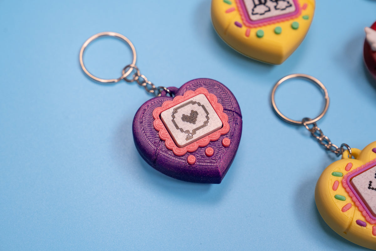 Mystery Heart Clicker Keychain