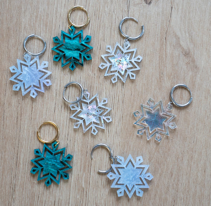 Snowflake Dangle Earrings