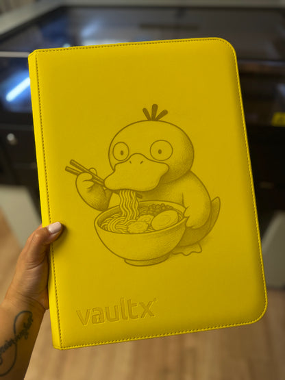 Yellow Duck 9-Pocket Trading Card Binder – Cute Yellow Duck Design, trading card binder, vaultx binder