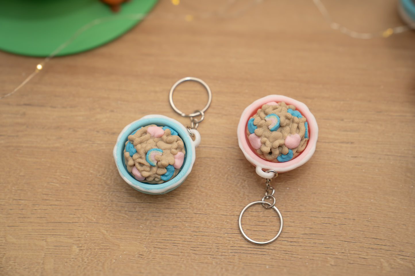 Magic Cereal Bowl Fidget Keychain