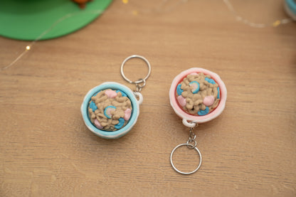Magic Cereal Bowl Fidget Keychain