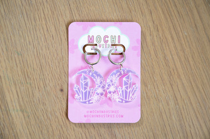 Iridescent Crystal Earrings