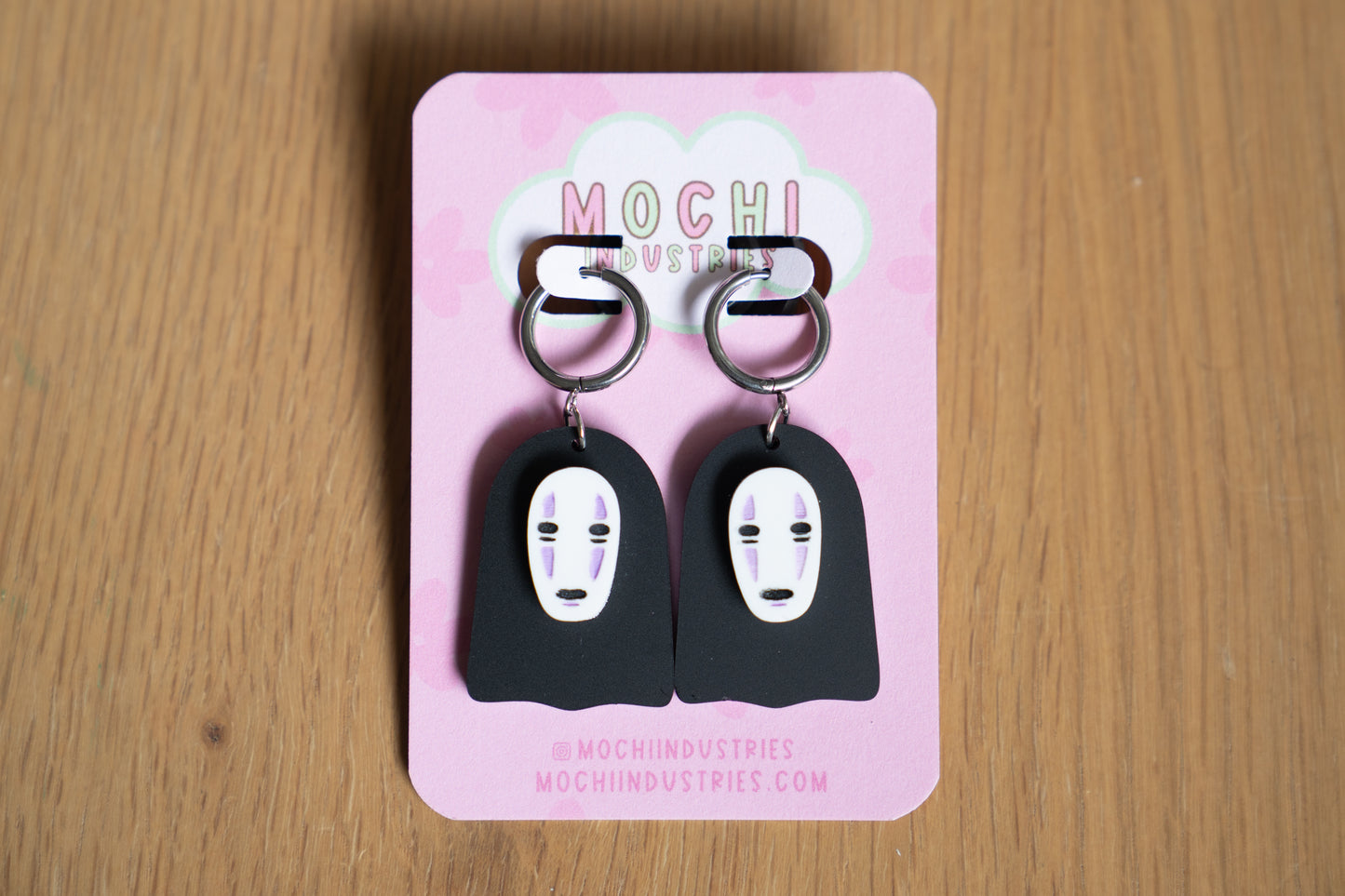 Anime-Inspired Spirit Earrings – Handmade Acrylic Jewelry