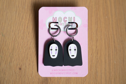 Anime-Inspired Spirit Earrings – Handmade Acrylic Jewelry