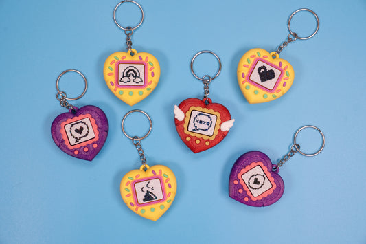 Mystery Heart Clicker Keychain