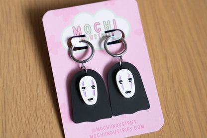 Anime-Inspired Spirit Earrings – Handmade Acrylic Jewelry