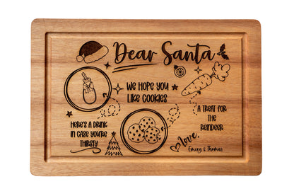 Personalized Santa Cookie Tray