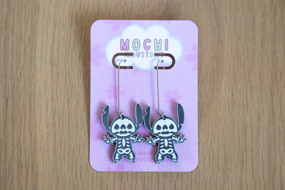 Skelly Alien Earrings