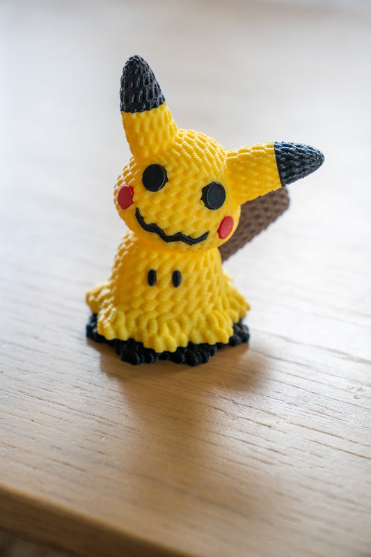 3D Printed Mimikyu - Knitted Effect Design