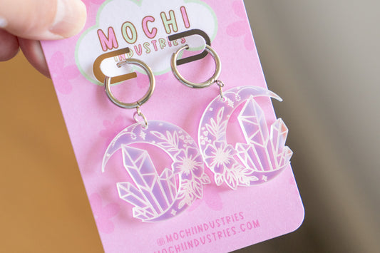 Iridescent Crystal Earrings