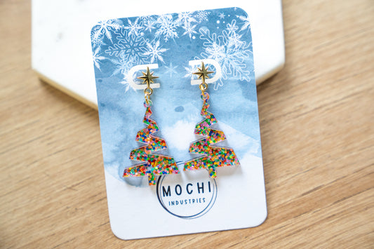 Confetti Tree Earrings