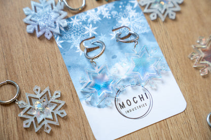 Snowflake Dangle Earrings