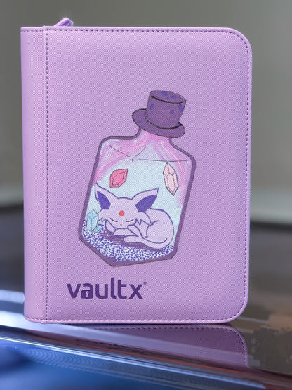 Hand Painted 4 Pocket Pastel Purple TCG Binder