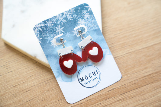 Red Mitten Earrings