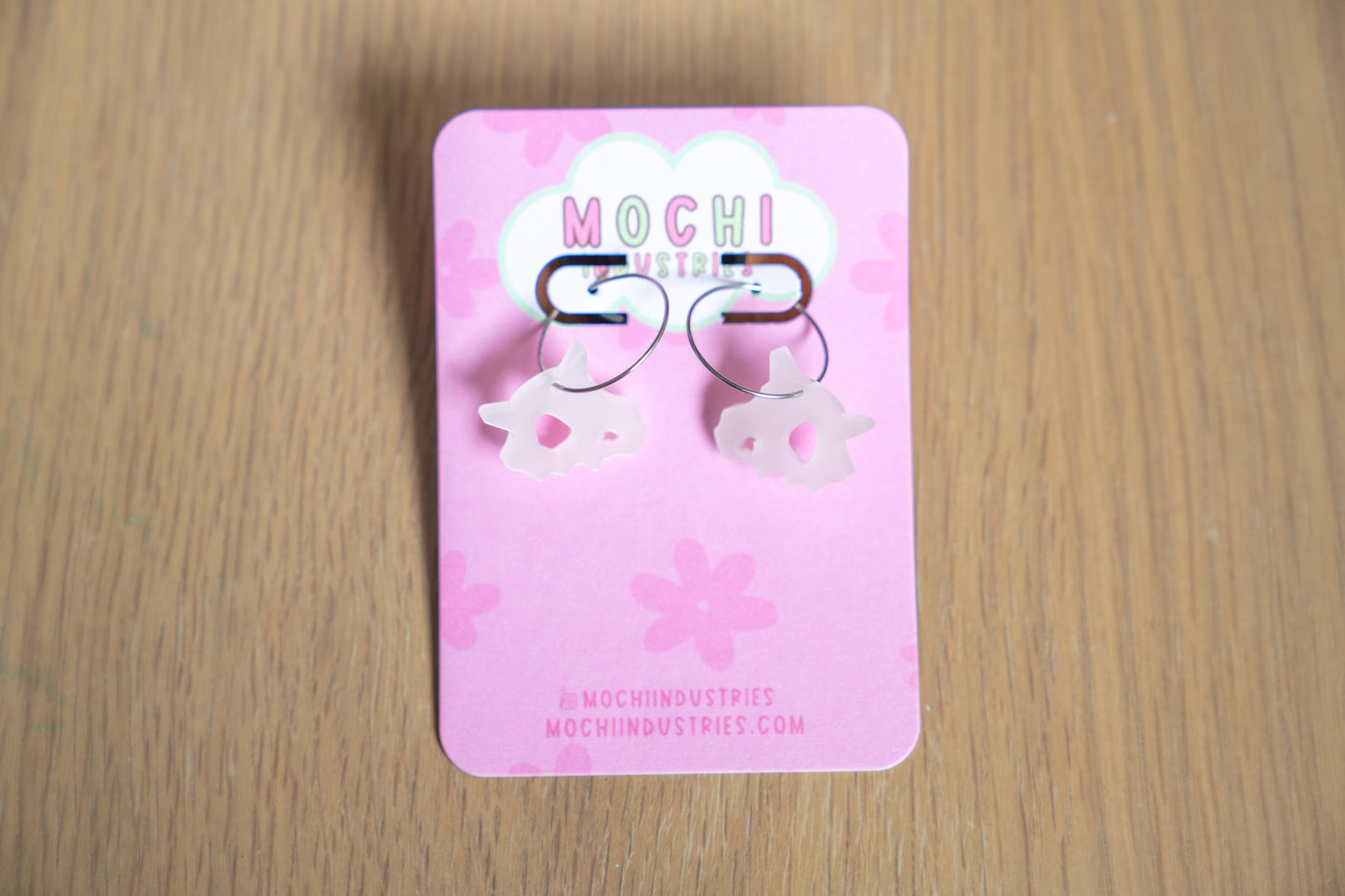 Glow in the dark Bone Skull Earrings