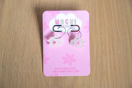 Glow in the dark Bone Skull Earrings