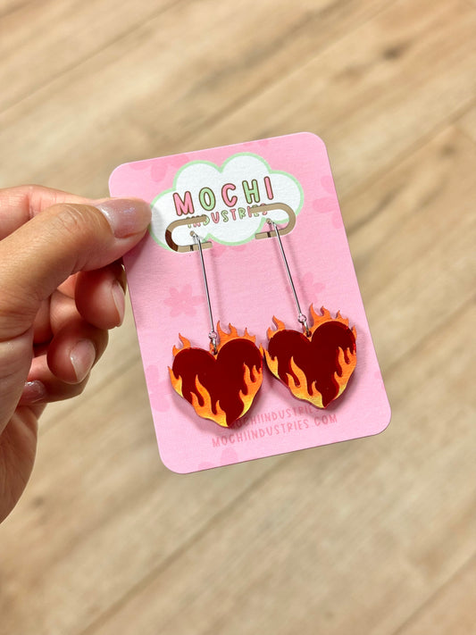 Burning Hearts Earrings