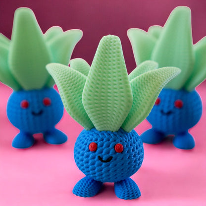 3D Printed Knitted Plant Figurine