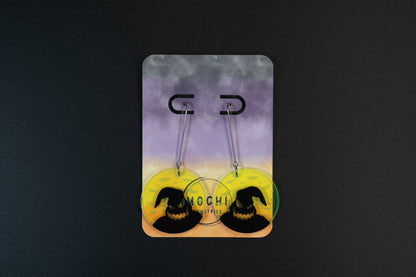 Spooky Florescent Green Earrings