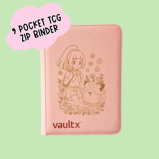 Engraved Fairy Type Binder | 9-Pocket Trading Card Binder